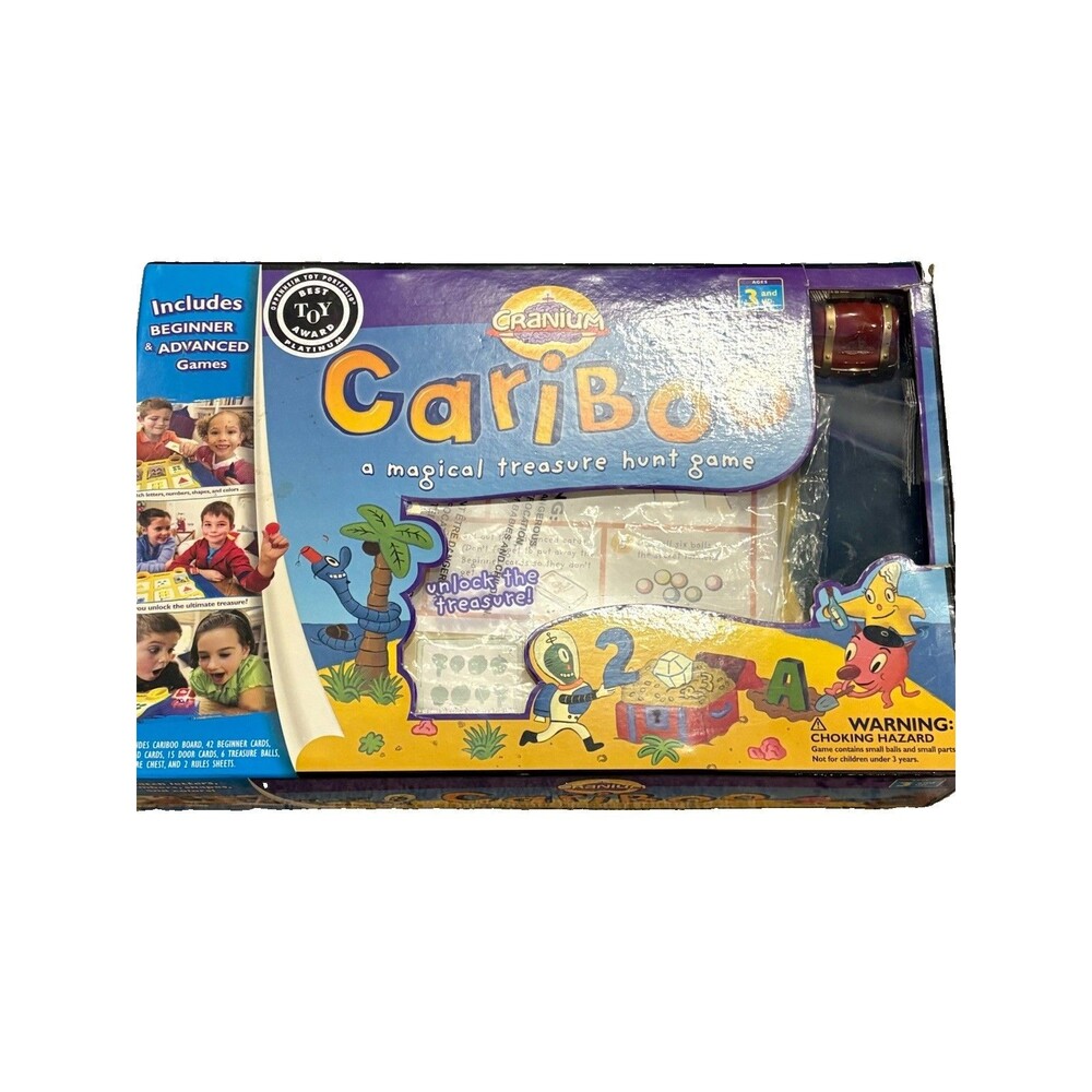 Cranium Cariboo Magical Treasure Hunt Board Game Vintage 2004 2-4 Players